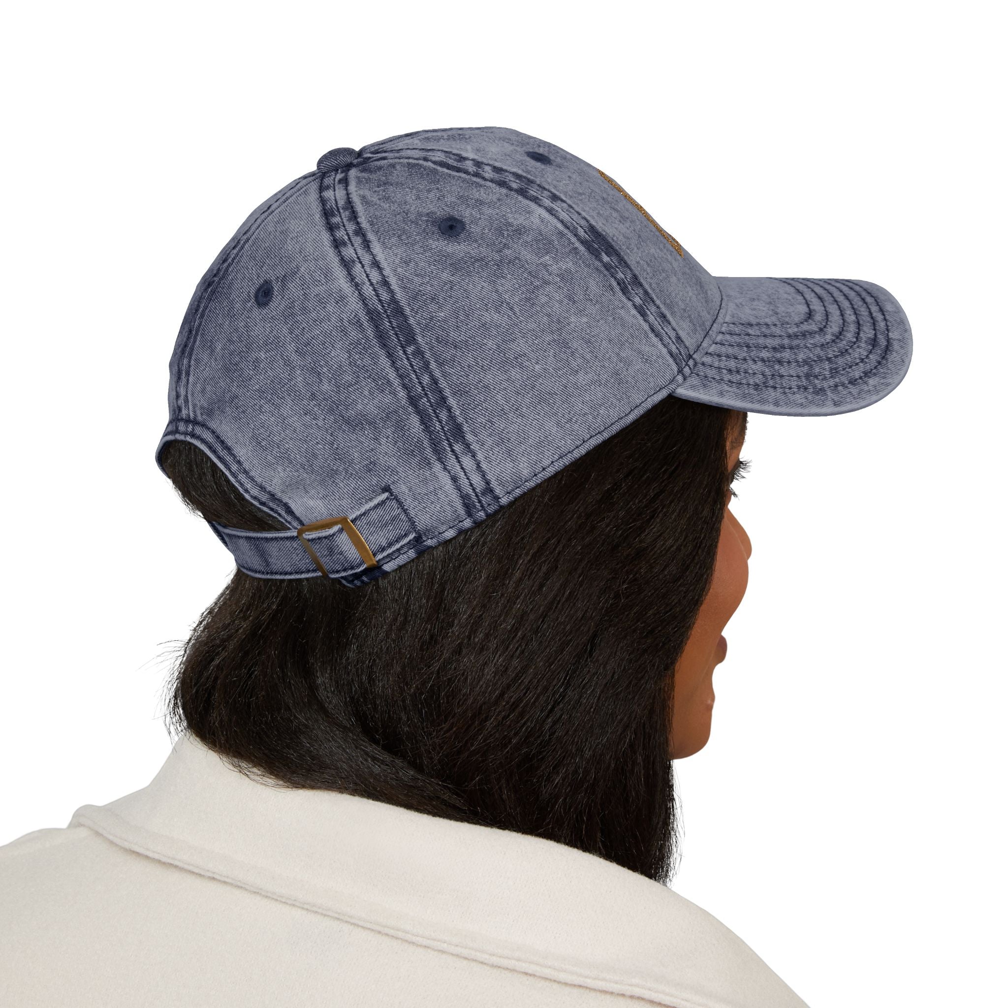 Vintage Embroidered 'EPIDRM' Distressed Baseball Cap — Retro Washed Hat