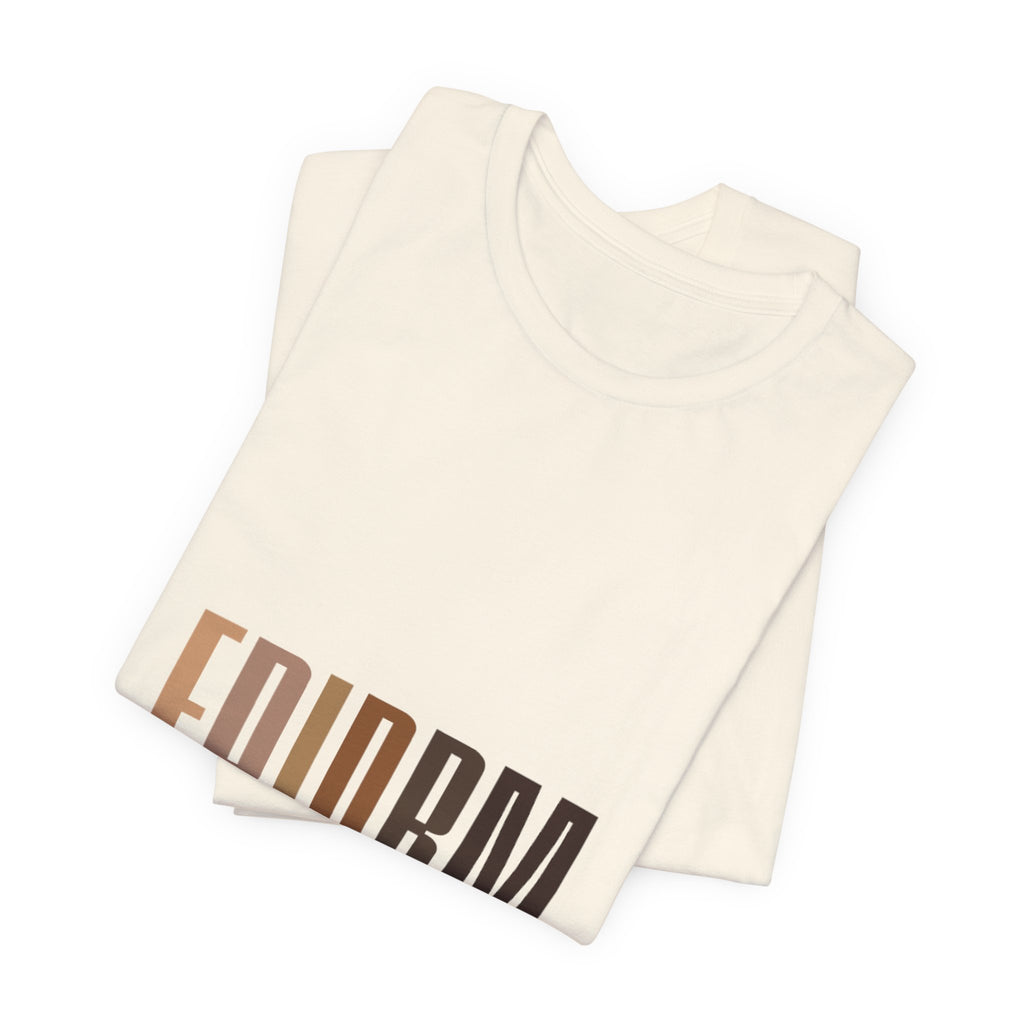 EPIDRM Colorblock Text Tee — Minimalist Streetwear Graphic Shirt